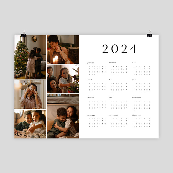 Calendrier Photo Poster Multi-photos Paysage