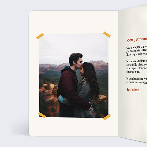 Carte d'Amour Loin des Yeux