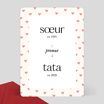 Carte Annonce Grossesse Promotion Tata