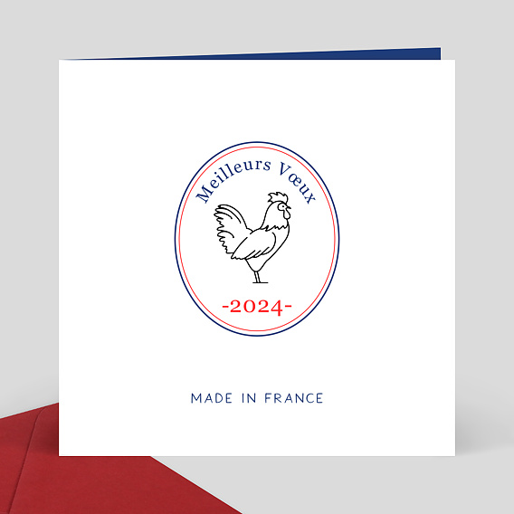 Carte de Vœux Entreprise 2024 made in france