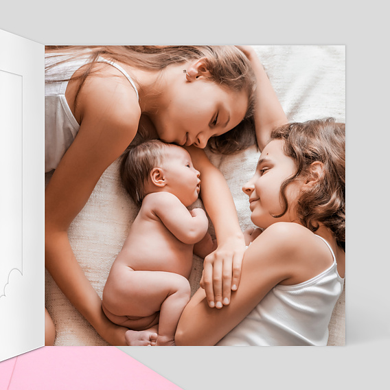 Faire-part Naissance Découpe C'est une Fille