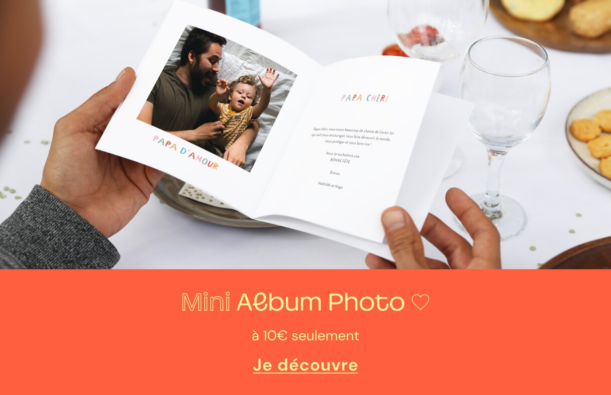 Mini album photo fête des pères