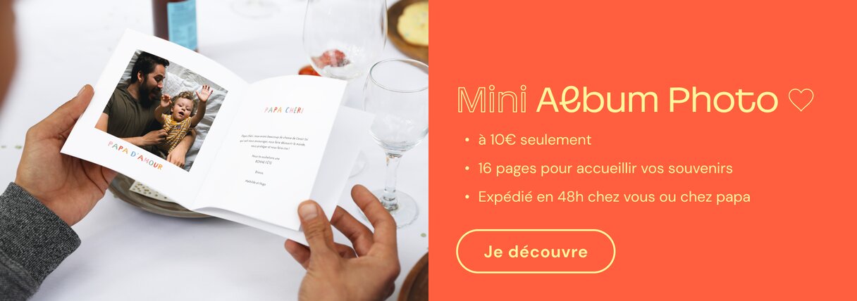 Mini album photo fête des pères