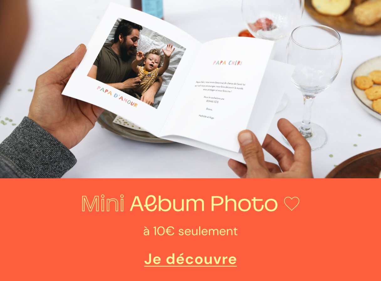 Mini album photo fête des pères