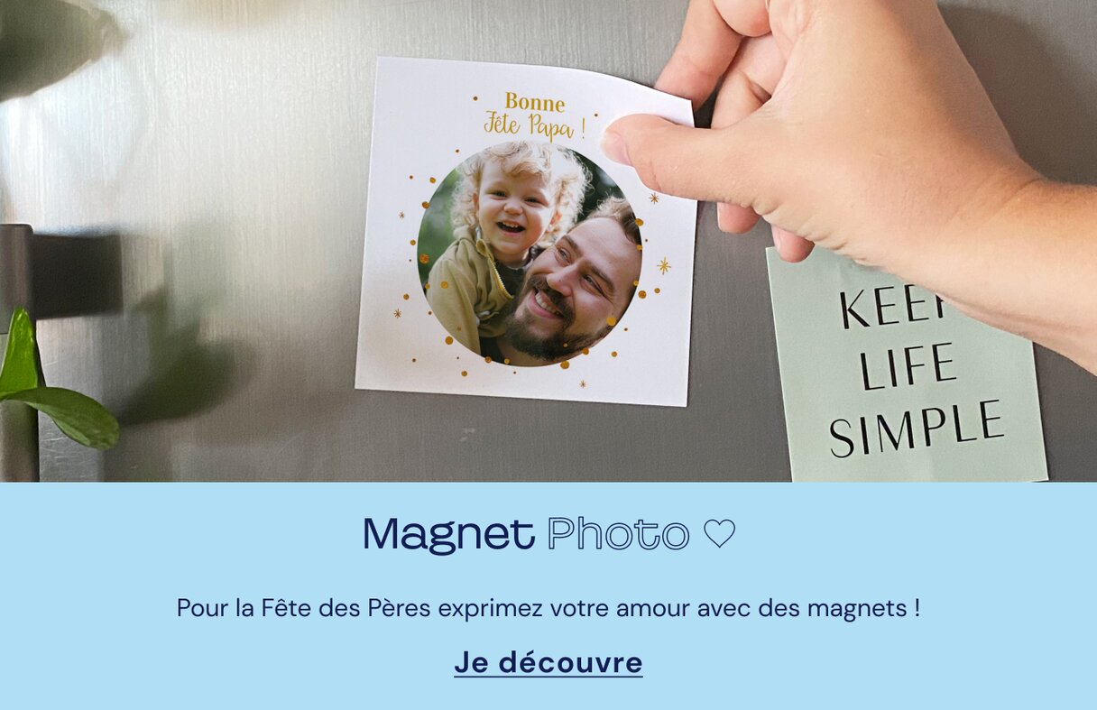 Magnet photo fête des pères