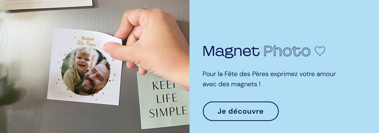 Magnet photo fête des pères