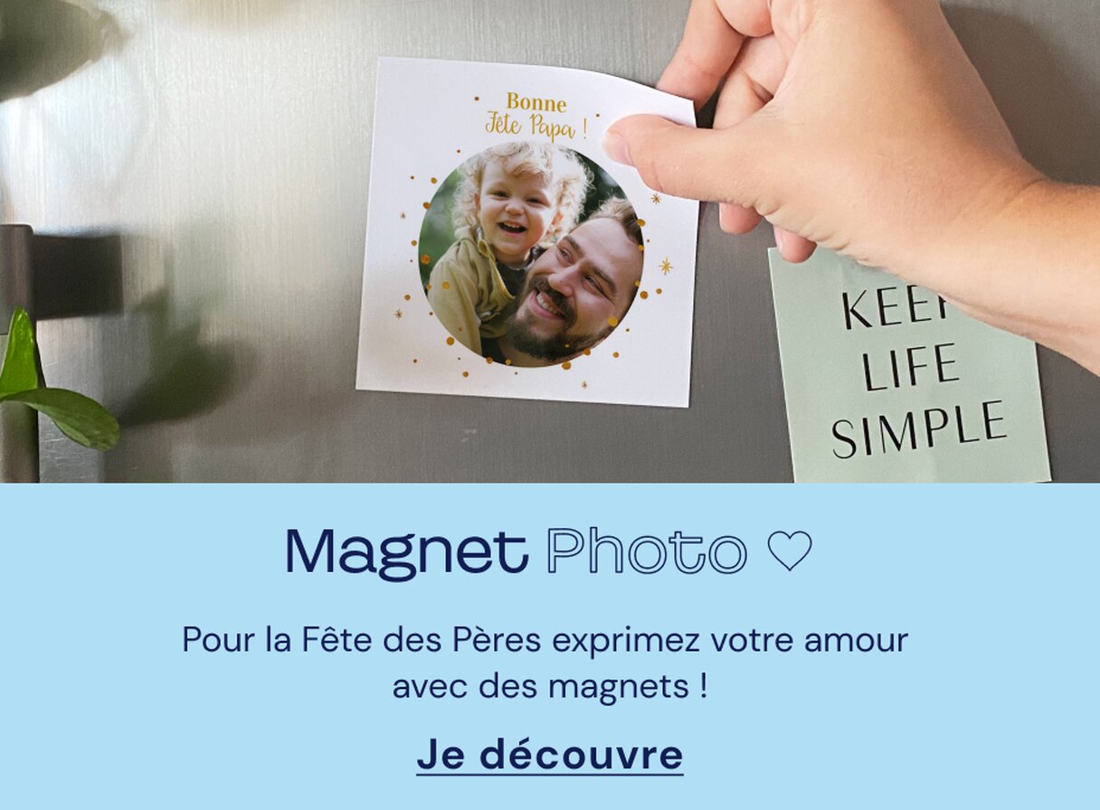 Magnet photo fête des pères