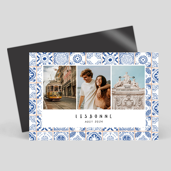 Carte postale aimantée Azulejos