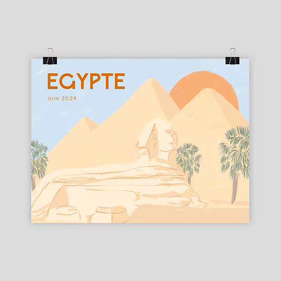 Poster voyage Egypte 