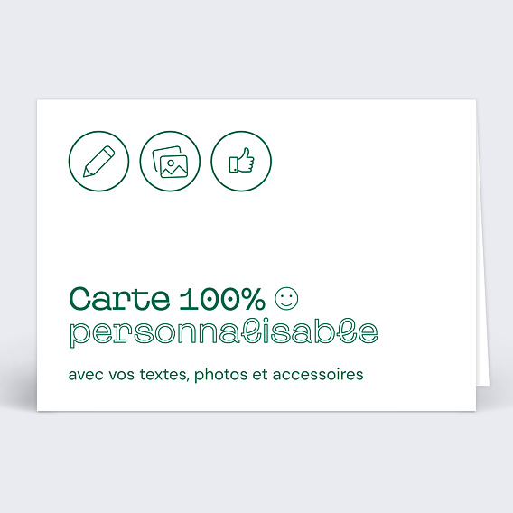 Produits 100% personnalisables Modèle Paysage Pliée