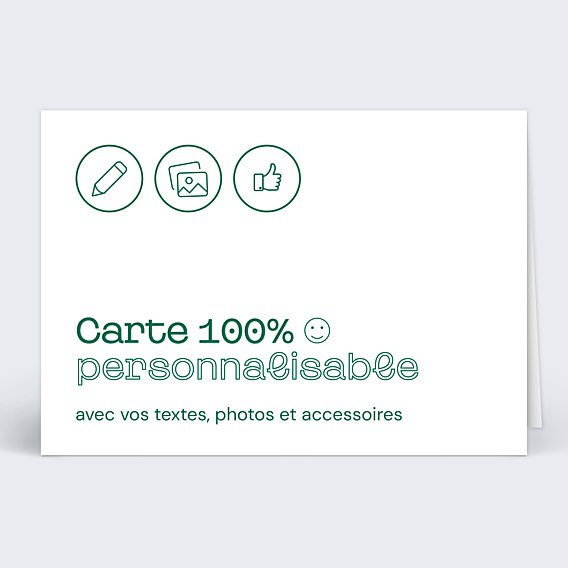 100% personnalisable Modèle Paysage Pliée