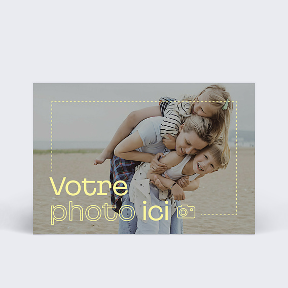 100% personnalisable Carte Postale Personnalisable