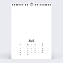 Produits 100% personnalisables Calendrier 100% Personnalisable Avril