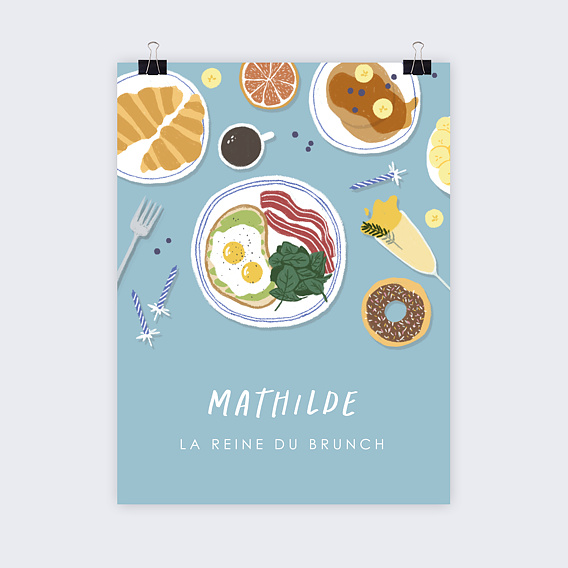 Affiche Anniversaire Brunch