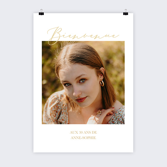 Affiche Anniversaire Jolie soirée