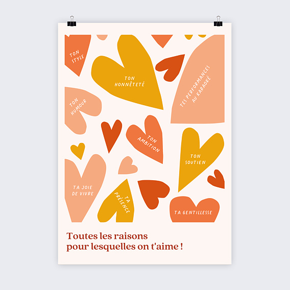 Affiche anniversaire Les raisons