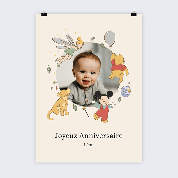 Affiche Anniversaire Monde magique