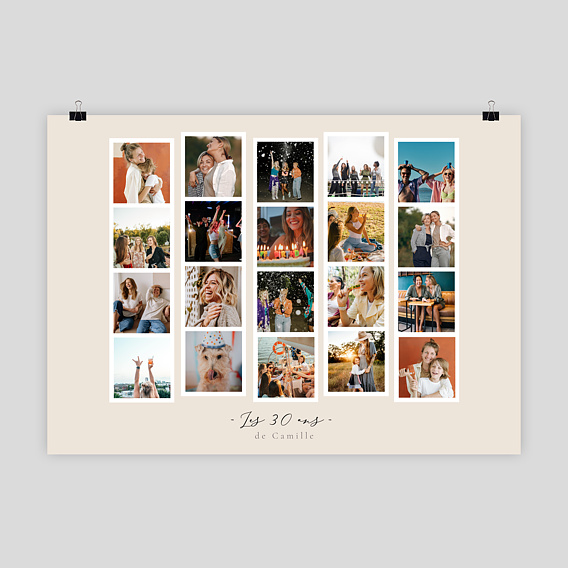 Affiche anniversaire Photomaton Paysage