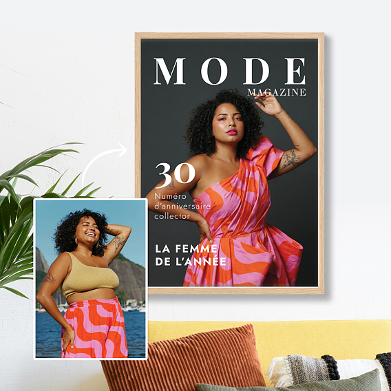 Affiche anniversaire Portrait magazine