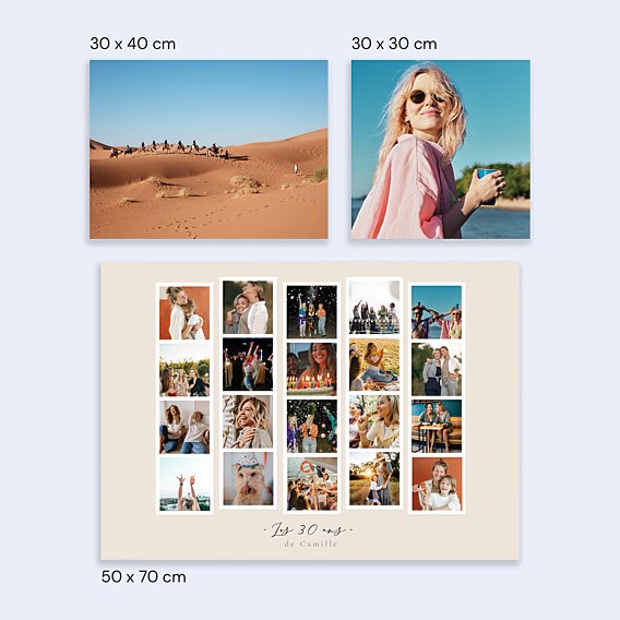 Affiche Anniversaire Photomaton Paysage