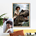 Affiche Anniversaire Portrait avec dinosaure