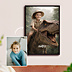 Affiche Anniversaire Portrait avec dinosaure