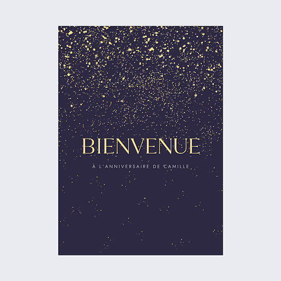 Affiche anniversaire Pluie de fête