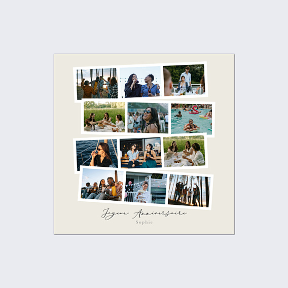 Affiche Anniversaire Rétrospective photomaton