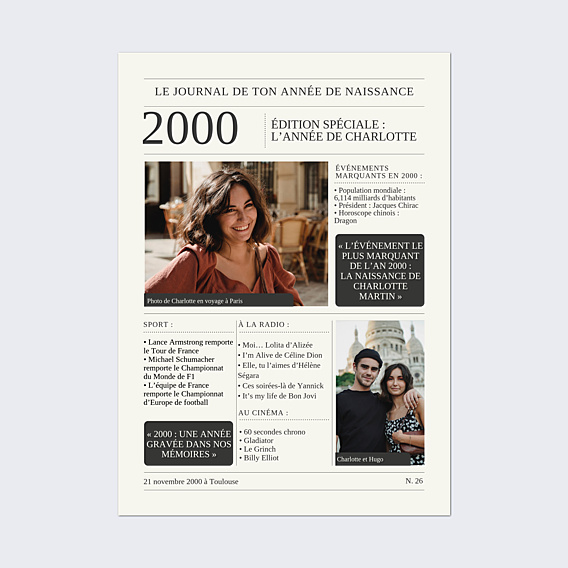 Affiche anniversaire Le Journal