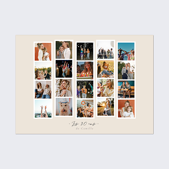 Affiche Anniversaire Photomaton Paysage
