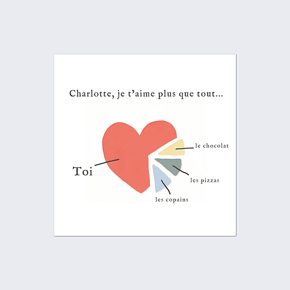 Affiche Anniversaire Je t'Aime Plus que...