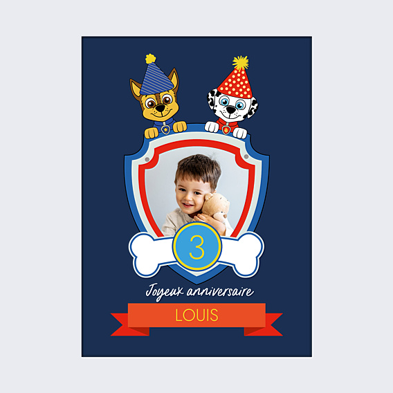 Affiche Anniversaire Patrouille party