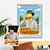 Affiche Anniversaire Portrait en cartoon