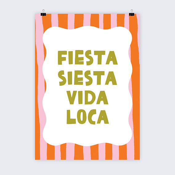 Affiche anniversaire Let’s Party Recto