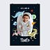 Affiche anniversaire Dinosaures dans l’espace