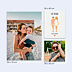 Affiche Anniversaire Portrait aligné minimaliste