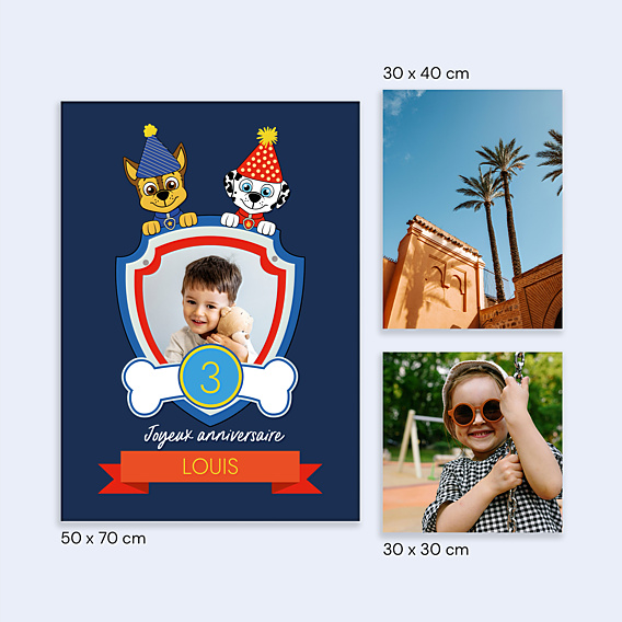Affiche Anniversaire Patrouille party