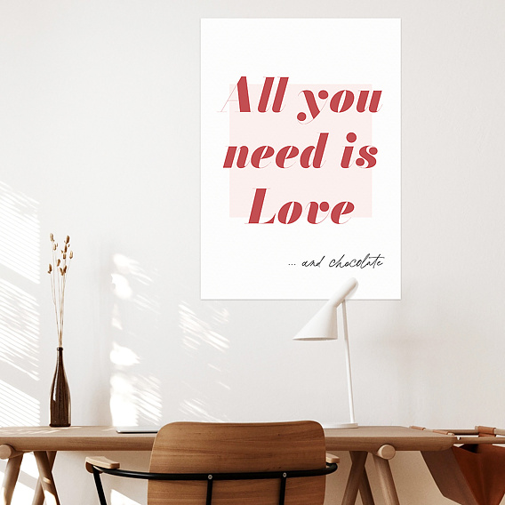Poster personnalisé All you need