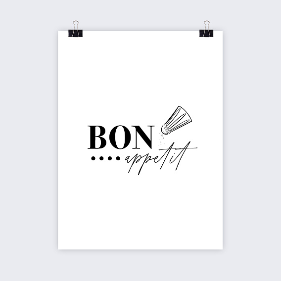 Poster personnalisé Citation Cuisine