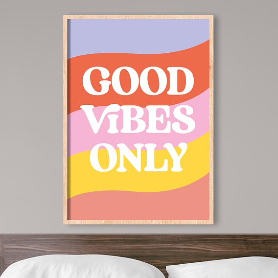 Poster personnalisé Good Vibes