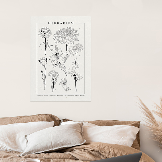 Poster personnalisé Herbier