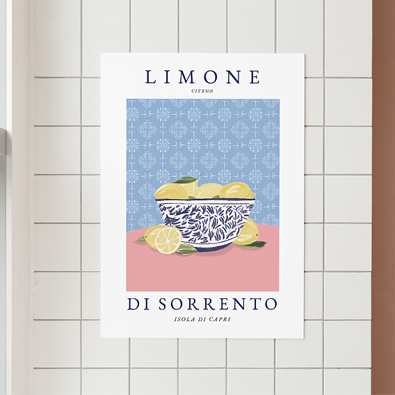 Poster personnalisé Les Citrons