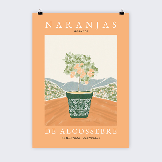 Poster personnalisé Les Oranges