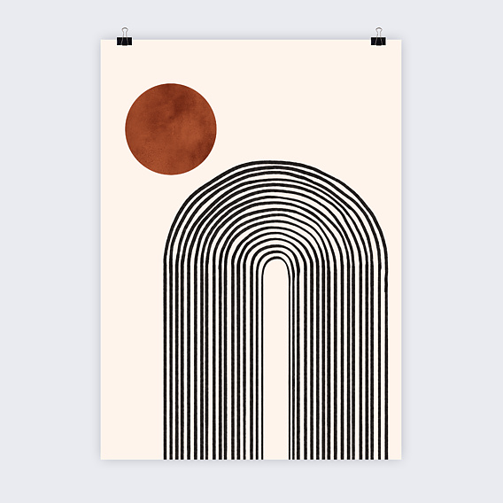 Affiche famille Abstrait Arche Recto