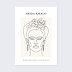 Poster famille Line Art Frida