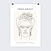 Affiche famille Line Art Frida