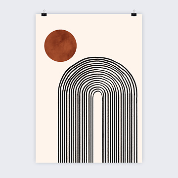 Affiche Dco Abstrait Arche