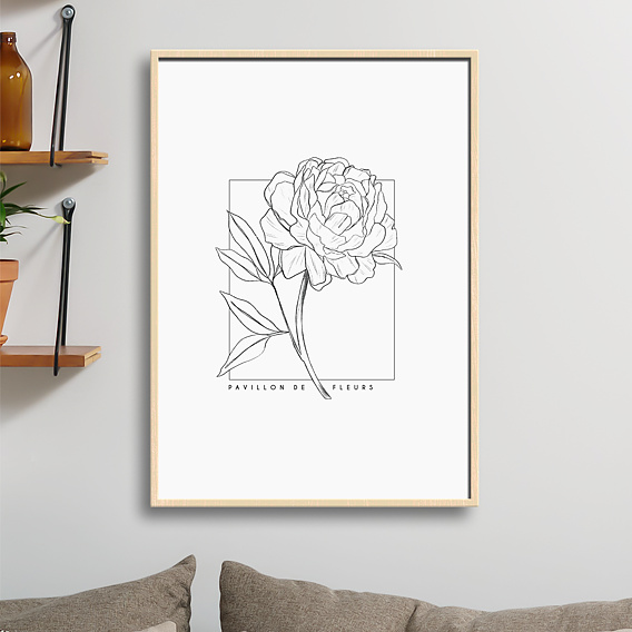 Poster personnalisé Pivoine Après 1