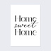 Poster famille Typographie Home