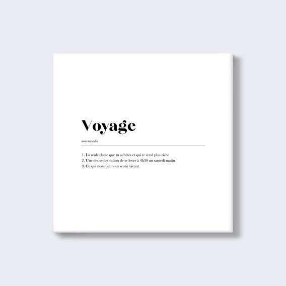 Poster famille Définition Voyage